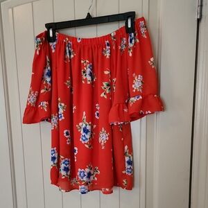 Sienna Sky Red Floral Top